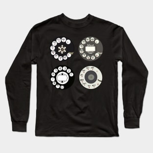 Retro Rotary Dial Long Sleeve T-Shirt